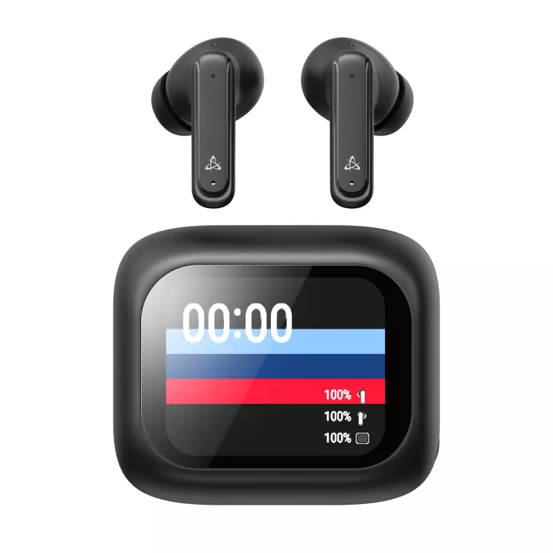 Auscultadores SBOX EB-TWS08-B ecrã tátil preto