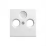 GIRA System 55 tampa para tomada de antena coaxial 0869 27, branco puro acetinado mate