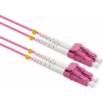 Cabo de fibra ótica VALUE 50/125µm OM4 - LC/LC - conector de baixa perda - violeta - 7 m