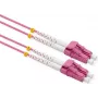 Cabo de fibra ótica VALUE 50/125µm OM4 - LC/LC - conector de baixa perda - violeta - 7 m