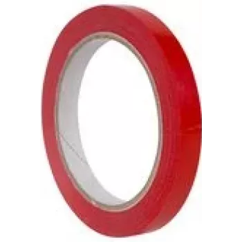 Fita adesiva de embalagem agipa 12 mm x 66 m PVC vermelho — para fechar sacos, 1 unid.
