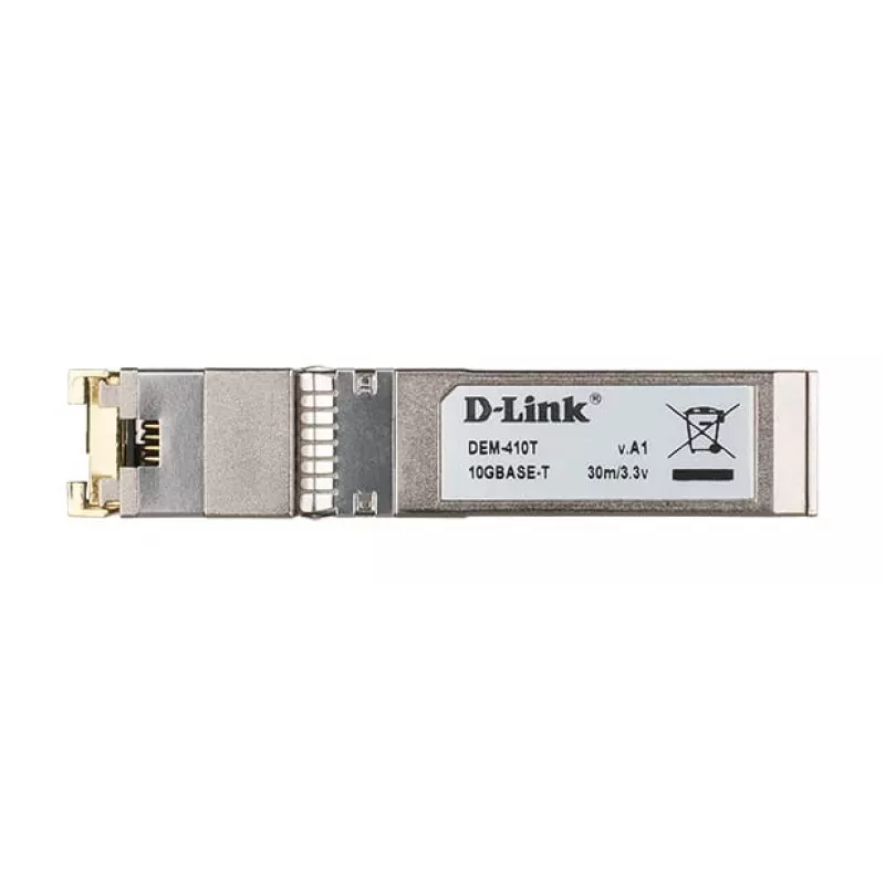 Transceptor de cobre D-Link SFP+ 10GBASE-T, cobre, 10000 Mbit/s, SFP+, T, 30 m, 10 Gigabit Ethernet