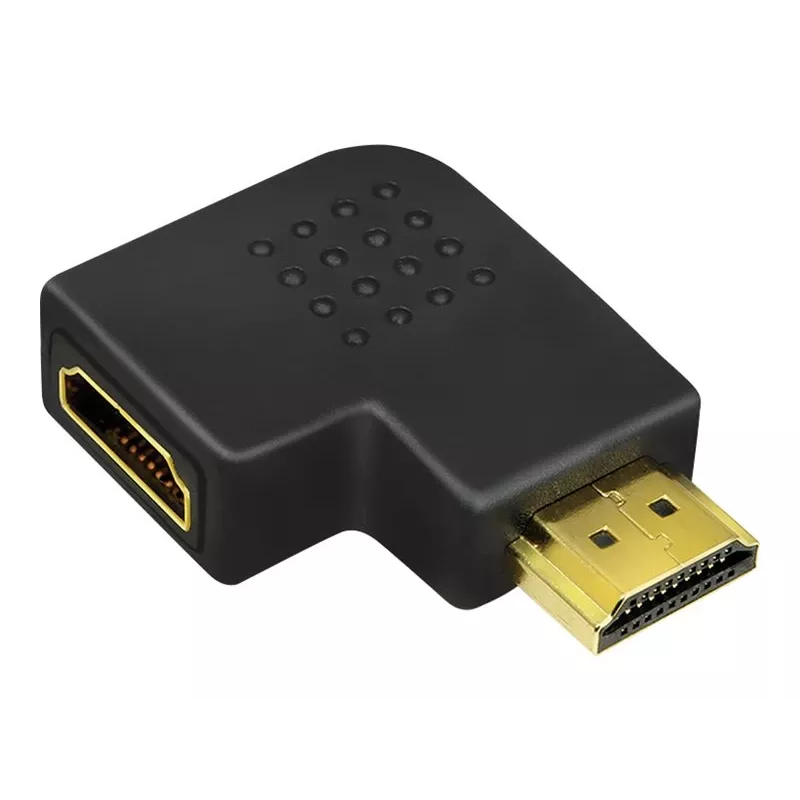 Adaptador de ligação HDMI LOGILINK AH0008 — HDMI para HDMI, preto, contactos dourados