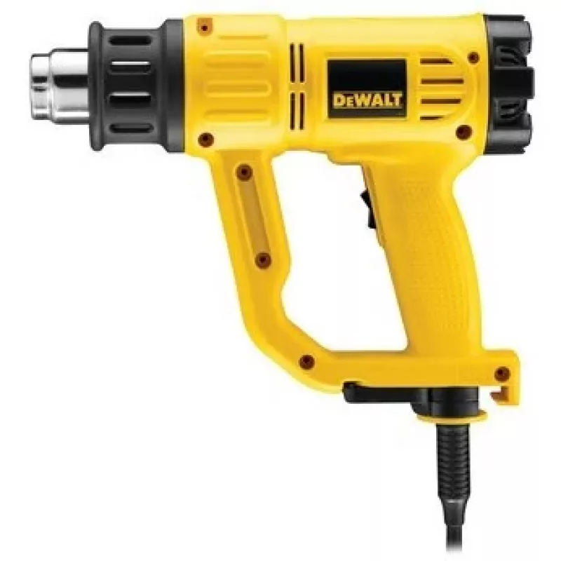 Soprador de ar quente DeWalt D26411 — 1800 W, punho de pistola, máx. 600 °C, fluxo de ar de 450 l/min, amarelo