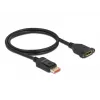 Cabo de extensão DisplayPort com montagem em painel DeLOCK 87095 8K 60 Hz 1 m