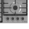 Placa de fogão Gorenje G642ABX aço inoxidável encastrar 60 cm gás 4 zonas