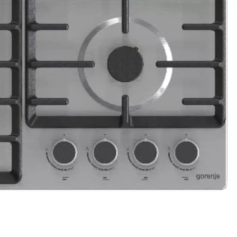 Placa de fogão Gorenje G642ABX aço inoxidável encastrar 60 cm gás 4 zonas