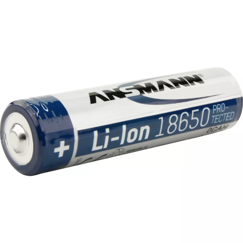 ANSMANN - Bateria 18650 - Li-Ion - 2600 mAh - 9,36 Wh - prateado (1307-0000)
