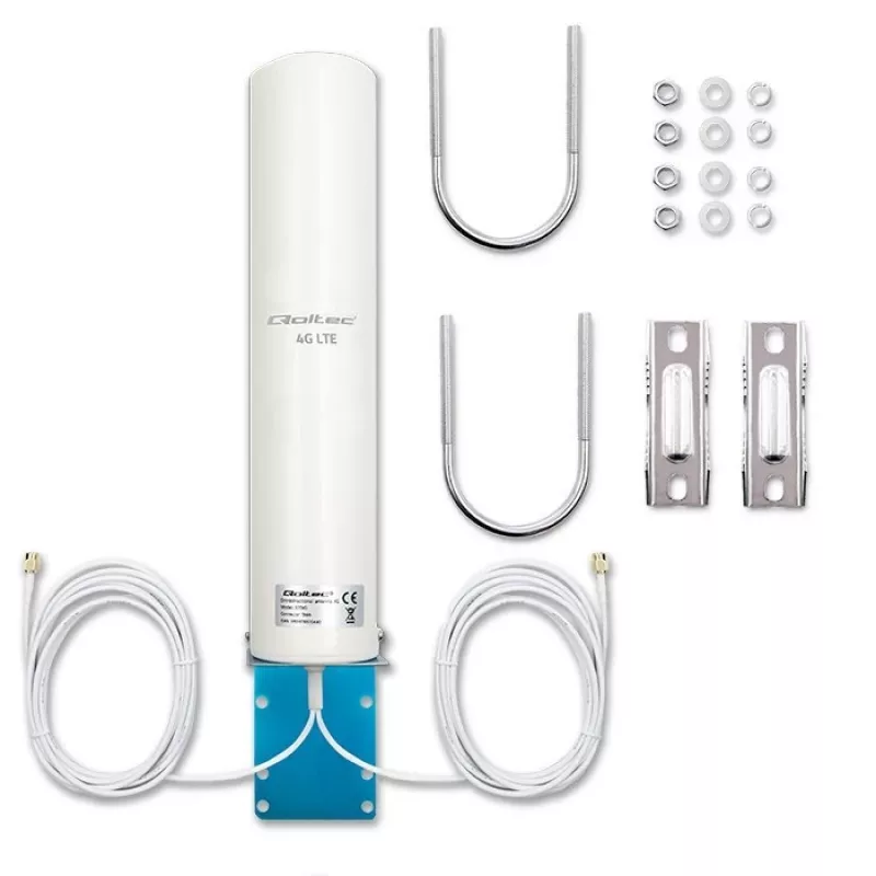 Antena dupla 4G-LTE omnidirecional QOLTEC 57045 12 dBi
