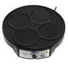 Adler AD 3093 Máquina de crepes elétrica de dupla face 2 em 1, 1600 W, preto