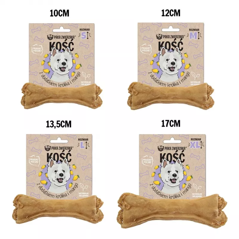 PAKA ZWIERZAKA osso com coelho e manga M 12 cm - snack para cães - 55g