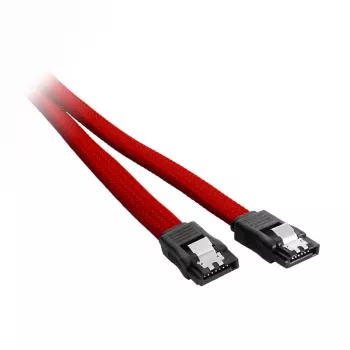 CableMod ModMesh - Cabo SATA - Serial ATA 150/300/600 - SATA (macho) para SATA (macho) - 60 cm - Vermelho (CM-CAB-SATA-N60KR-R)