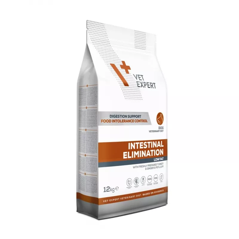 VET EXPERT Veterinary Diet Intestinal Elimination Dog – Alimento seco para cães – 12 kg
