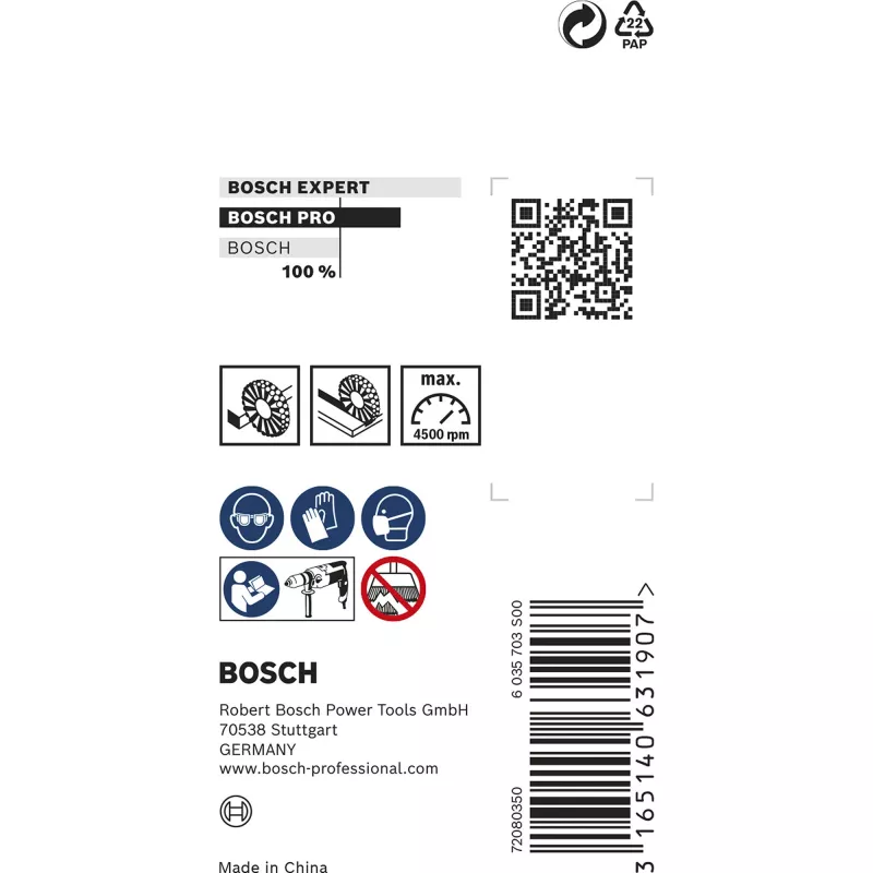 Escova de arame/escova de copo Bosch 2 608 622 110 3 cm