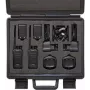 Rádio portátil digital Stabo Koffer FT-Digi-82 com 2× baterias de iões de lítio 1650 mAh e 2× carregadores de mesa