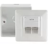 Tomada de rede RJ-45 branca ShiverPeaks BS74251-SET