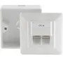Tomada de rede RJ-45 branca ShiverPeaks BS74251-SET