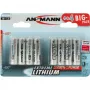 Pilha descartável Ansmann 4+4 Lithium AA