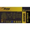 Fonte de alimentação ATX Akyga Ultimate AK-U4-600 600 W, 80 PLUS Bronze, PFC ativo, ventoinha de 120 mm