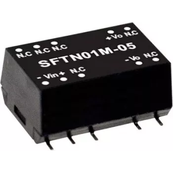 Fonte de alimentação MEAN WELL SFTN01M-15 1 W 15 V entrada 10,8–13,2 V