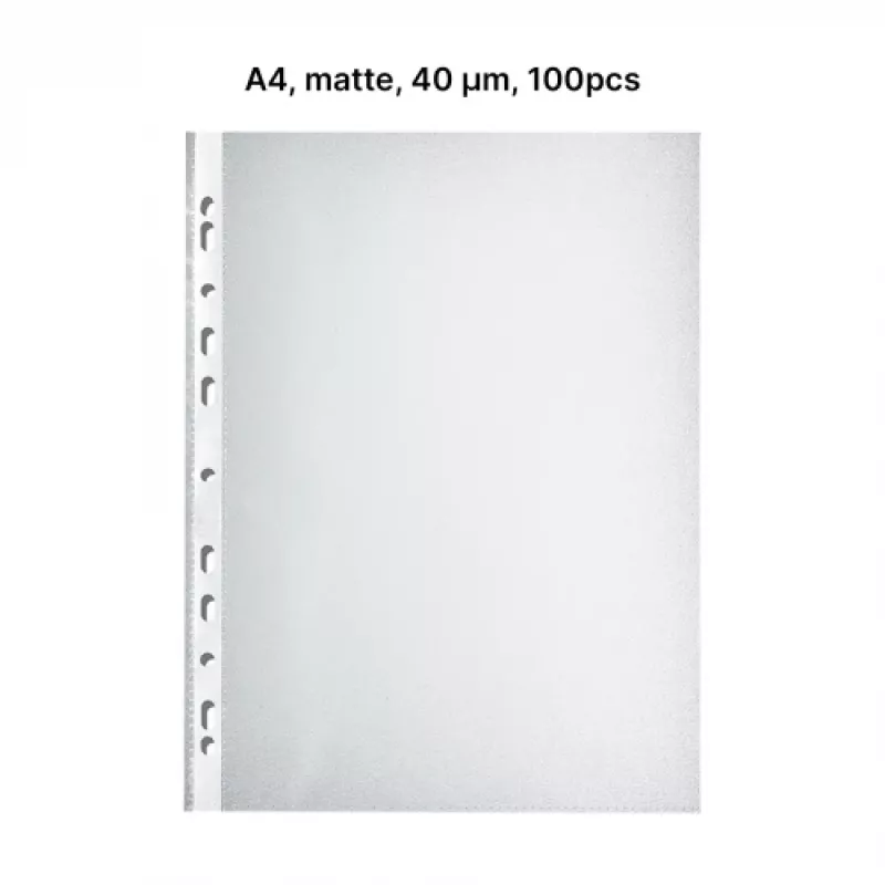 Capa perfurada AD Class Orange Peel A4 40 micr., saco de 100 unidades