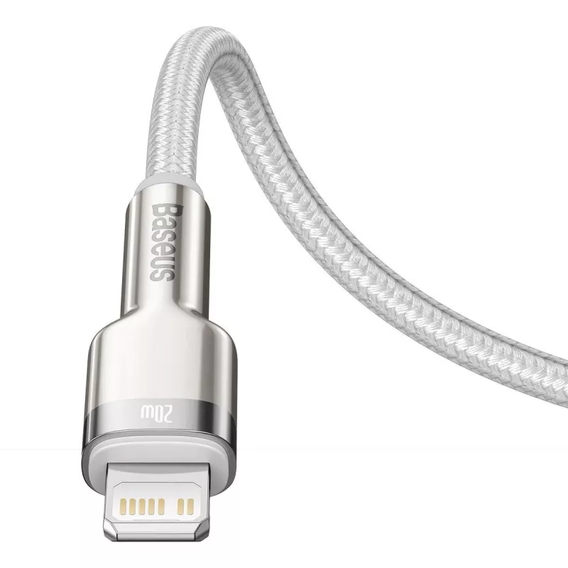 Cabo Baseus Cafule 2m Lightning para USB C carregamento rápido transferência de dados