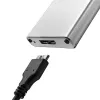 Caixa de alumínio QOLTEC 51833 para SSD M.2, SATA para USB 3.0, suporta até 2 TB