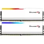 DIMM 32 GB DDR5-6000 (2x 16 GB) kit duplo, memória RAM branca, F5-6000J3040F16GX2-RM5RW, Ripjaws M5 RGB, INTEL XMP