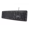 Teclado Gembird KB-U-103-RU Escritório USB QWERTY Inglês Russo Preto