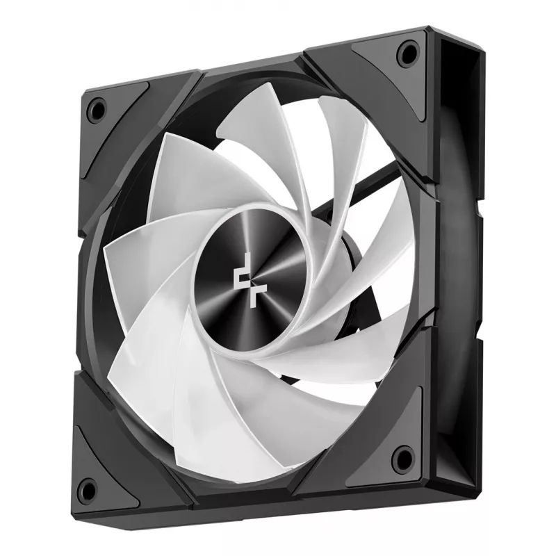 Caixa de PC DeepCool CG580 4F Midi Tower — ATX/ITX/MicroATX, vidro temperado, ventoinhas 3×120mm+1×120mm, 2×3,5 polegadas & 2×2,5 polegadas, USB-A×2 USB-C×1, preto