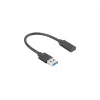 Cabo USB Lanberg AD-UC-UA-03 USB 3.2 Gen 1 0,15 m