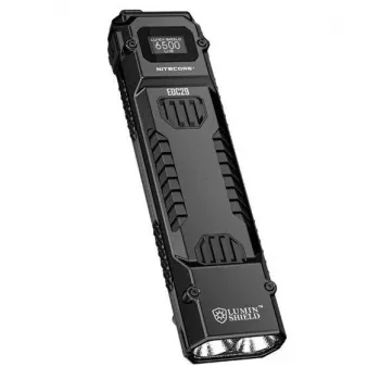 Lanterna de mão Nitecore EDC29 caixa em aço inoxidável, 2 LEDs, 15–6500 lm, IP54, recarregável por USB