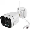 Câmara de vigilância Wi-Fi Foscam V8P Branco 8MP (3840x2160), Wi-Fi dual-band, projetor integrado e sirene de alarme (V8P-W)