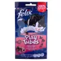 FELIX Play Tubes alimento seco para gatos com peru e presunto, 50 g