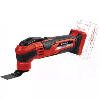 Ferramenta multifunções a bateria Power X-Change VARRITO, 18 Volt (vermelho/preto, sem bateria e carregador, incl. acessórios)