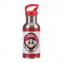 Garrafa de água metálica Paladone Super Mario com palhinha