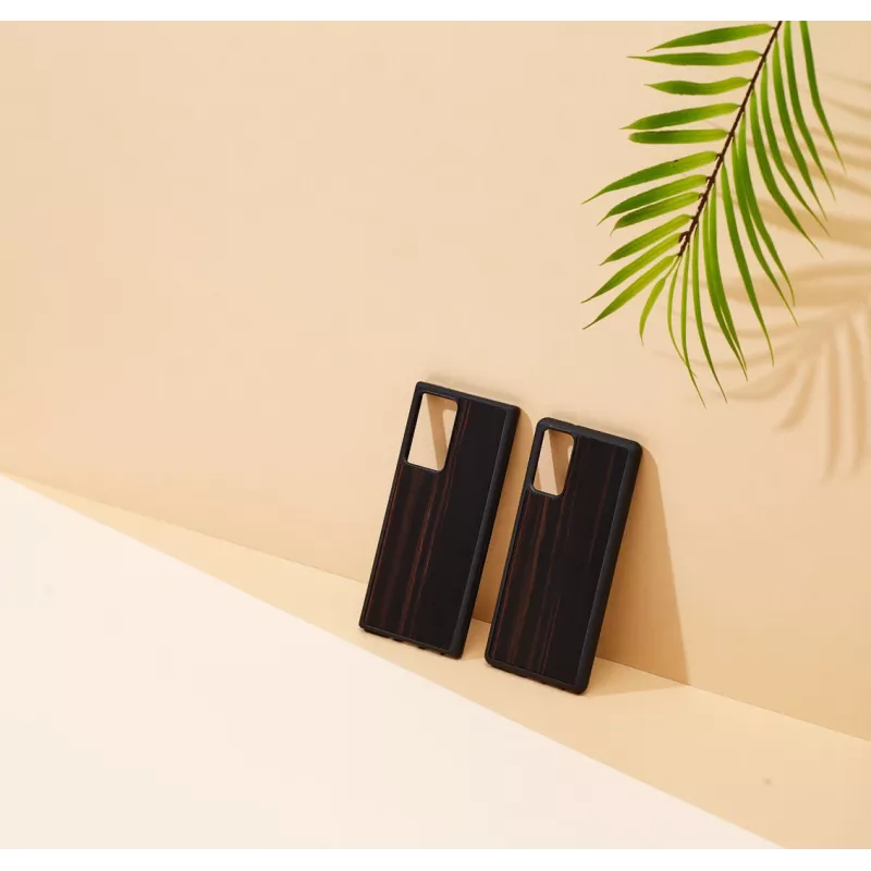 Capa protetora Man and Wood para Samsung Galaxy Note 20 Ultra — Ebony preta