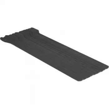 DeLOCK - fecho de velcro - 30cm - preto (pack de 10) (18688)