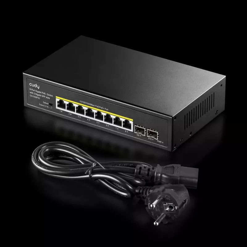 Switch não gerido Cudy GS1008PS2 Gigabit Ethernet 8 portas PoE