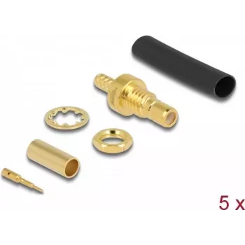 Conector fêmea SMB para cravar RG-174 / RG-316 DeLOCK 90041