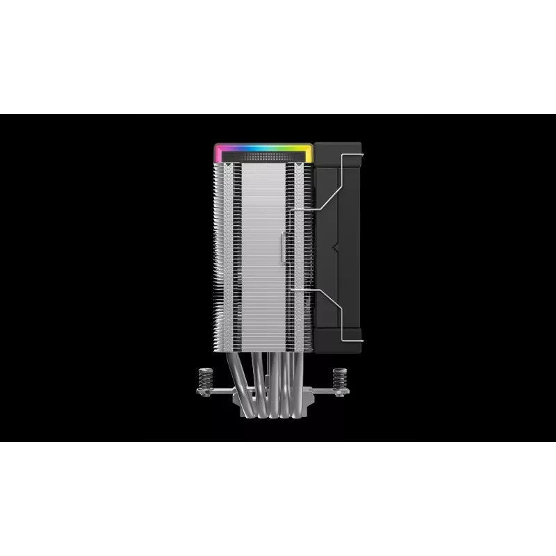 Arrefecedor de ar DeepCool AK500S Digital SE — ventoinha de 120 mm, compatível com soquetes LGA1700/AM5/AM4 e Intel LGA115x/1200, preto