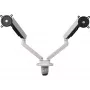 Suporte universal para dois monitores gaming (DM8220), suporte para monitor branco, RGB