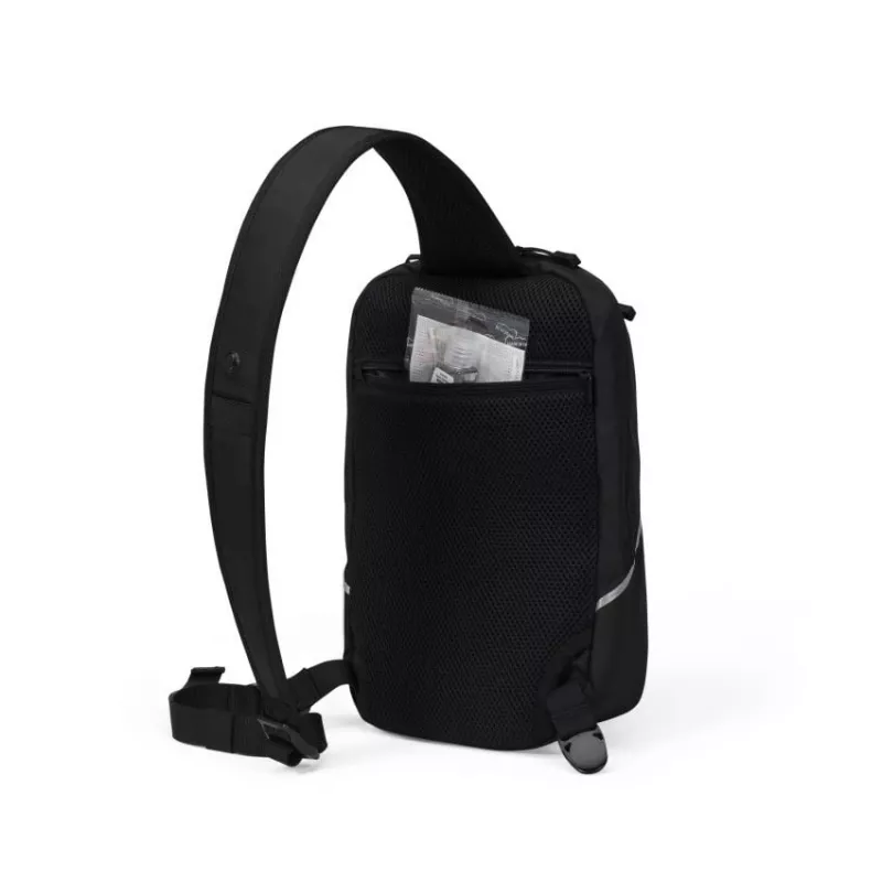 DICOTA Reflective bolsa de ombro para tablet até 12,9 polegadas, 600D RPET, preta