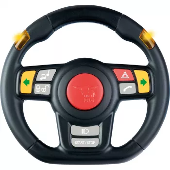 Volante com som (preto/vermelho)