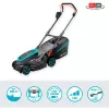 Corta-relvas a bateria PowerMax 37/36V P4A Ready-To-Use Set, 36 Volt (2x18V) (preto/cinzento, 2x bateria de iões de lítio 4,0Ah, POWER FOR ALL ALLIANCE)