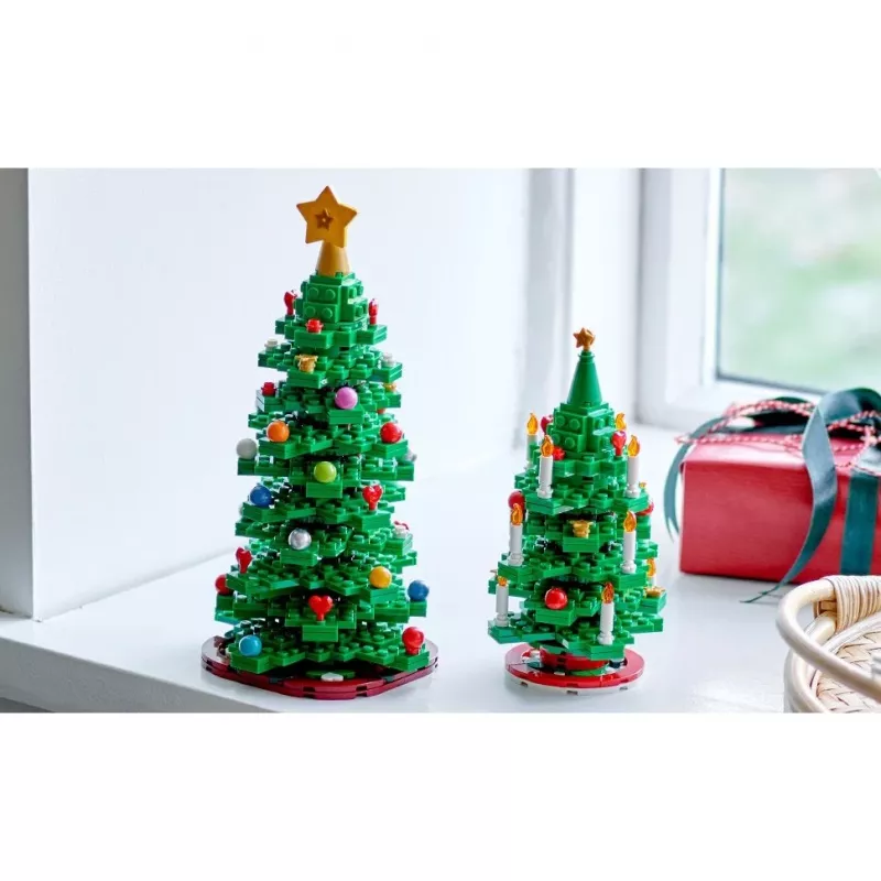 LEGO Árvore de Natal Conjunto 40573 – modelo sazonal de exposição, mini construção decorativa