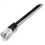 Cabo de rede Equip Cat.5e SF/UTP crossover, 1 m, 1 m, Cat5e, SF/UTP (S-FTP), RJ-45, RJ-45, preto