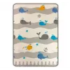 Tapete de espuma de jogo milly mally Modelo 4688 — tapete de espuma enrolado com estampa de urso e baleia