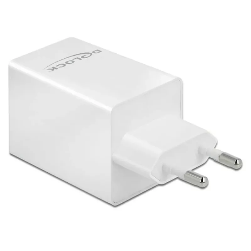 Carregador DeLOCK USB GaN USB Type-C PD 3.0 e USB Type-A 48 W