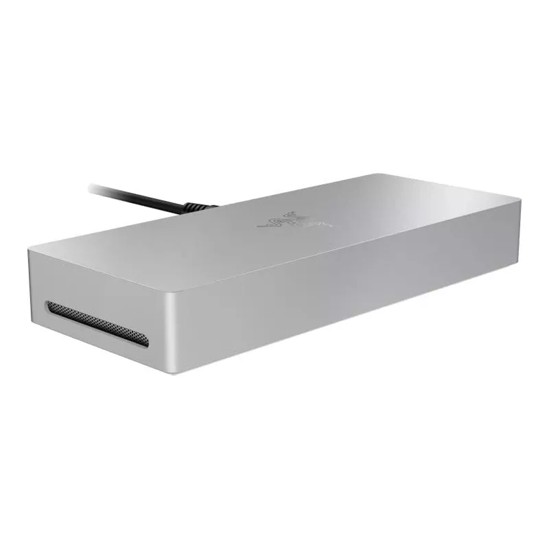 Razer Thunderbolt 5 Dock Mercury White — 4 portas USB, 1 HDMI